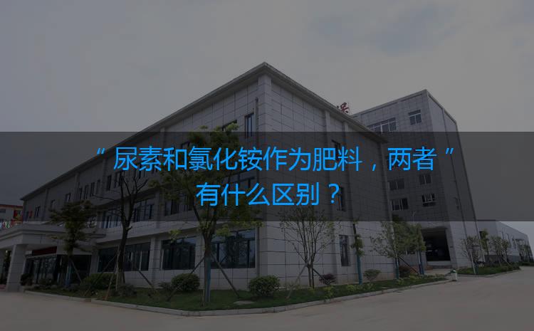 尿素和氯化銨作為肥料，兩者有什么區(qū)別？