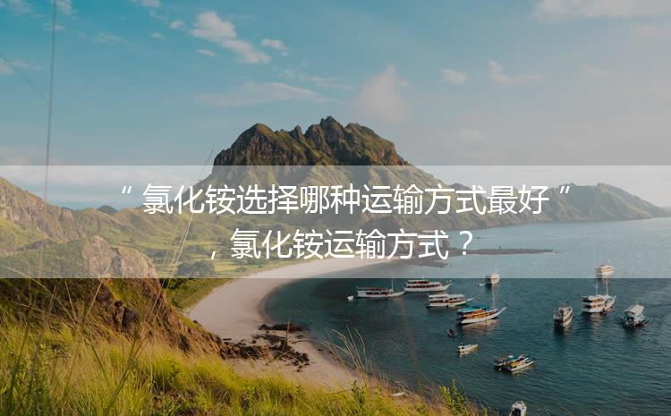 氯化銨選擇哪種運(yùn)輸方式最好，氯化銨運(yùn)輸方式？