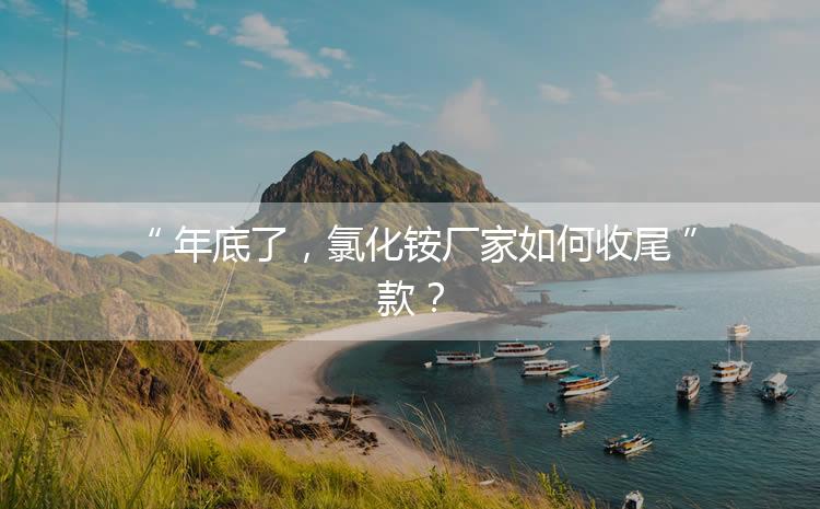 年底了，氯化銨廠家如何收尾款？